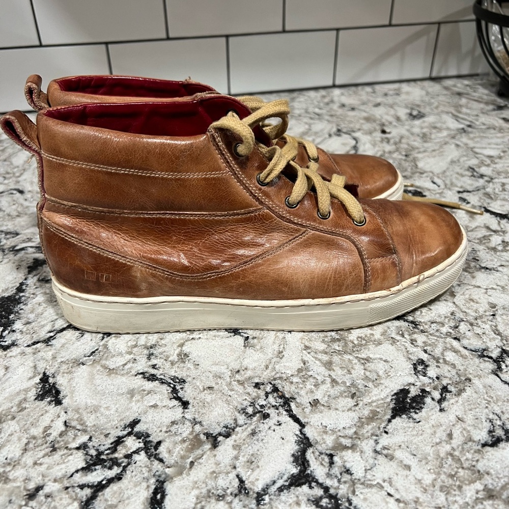 Bed Stu Rossela hi tops in tan rustic tremolo color